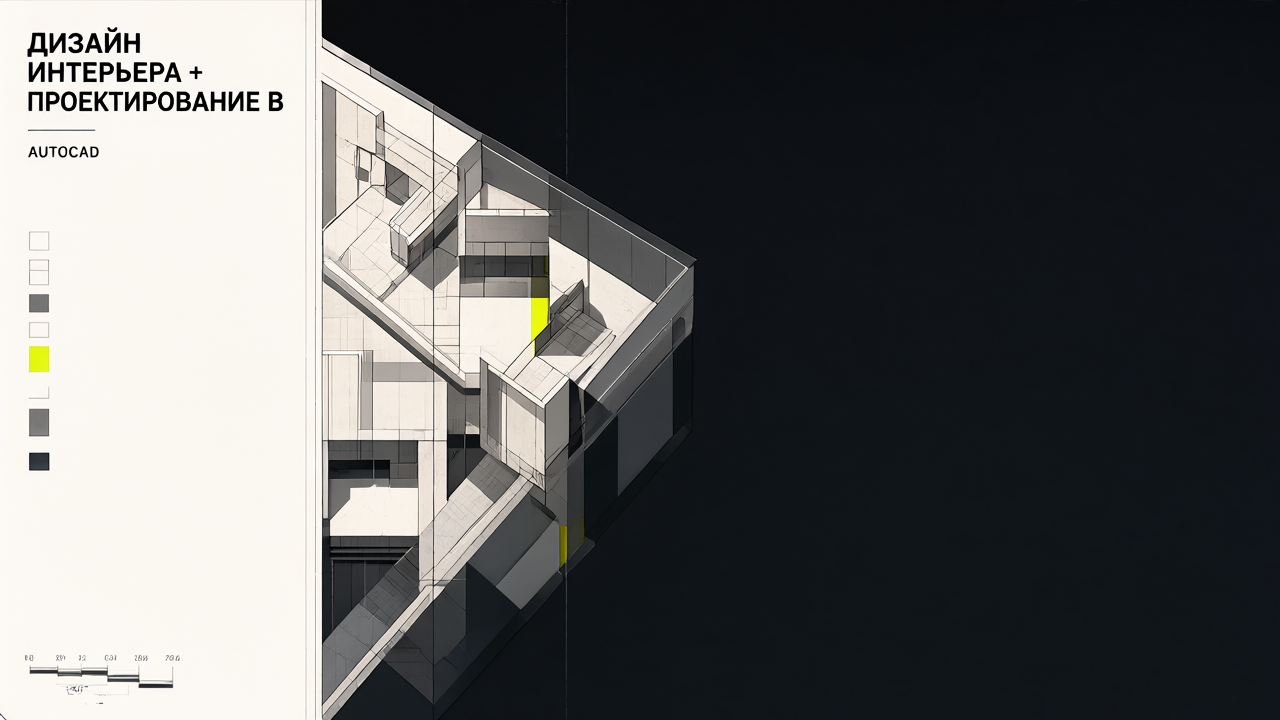 Дизайн интерьера + проектирование в AutoCAD
