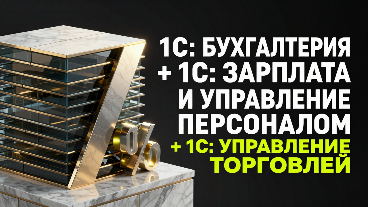 1С: Бухгалтерия + 1С: Зарплата и управление персоналом + 1С: Управление торговлей